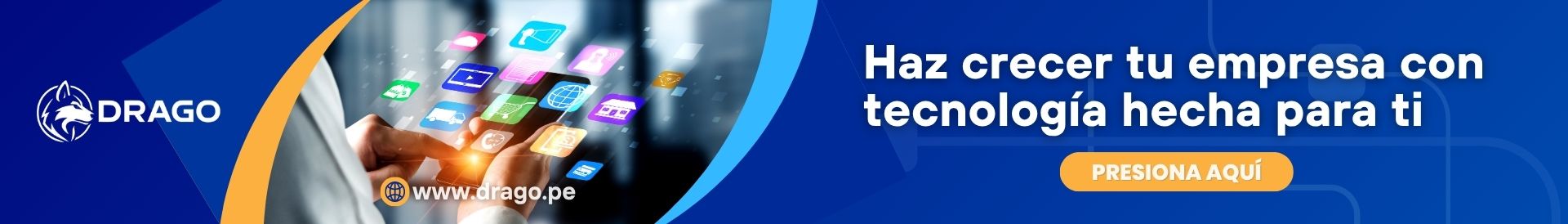 Anuncio digital que promociona servicios tecnológicos para empresas, mensaje directo y llamado a la acción claro.